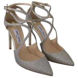 Jimmy Choo dusty glitter pumps